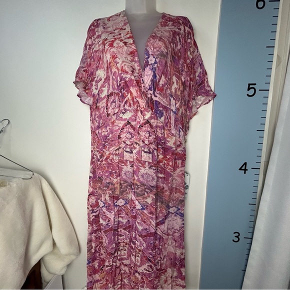 Show Me Your MUMU Get Twisted Pink Floral Maxi Dress NWT Large - Picture 1 of 13